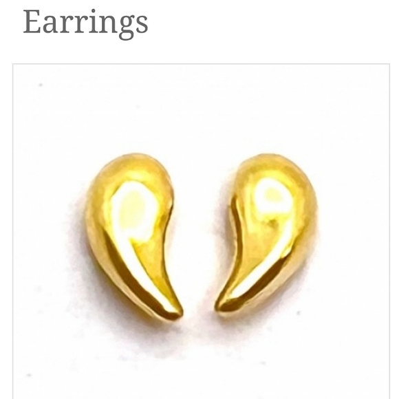 Tiffany & Co. Jewelry - 18K Tiffany Elsa Peretti YG Mini Teardrop Studs